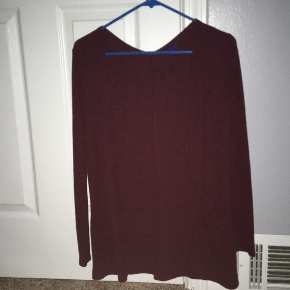 Aeropostale maroon cardigan